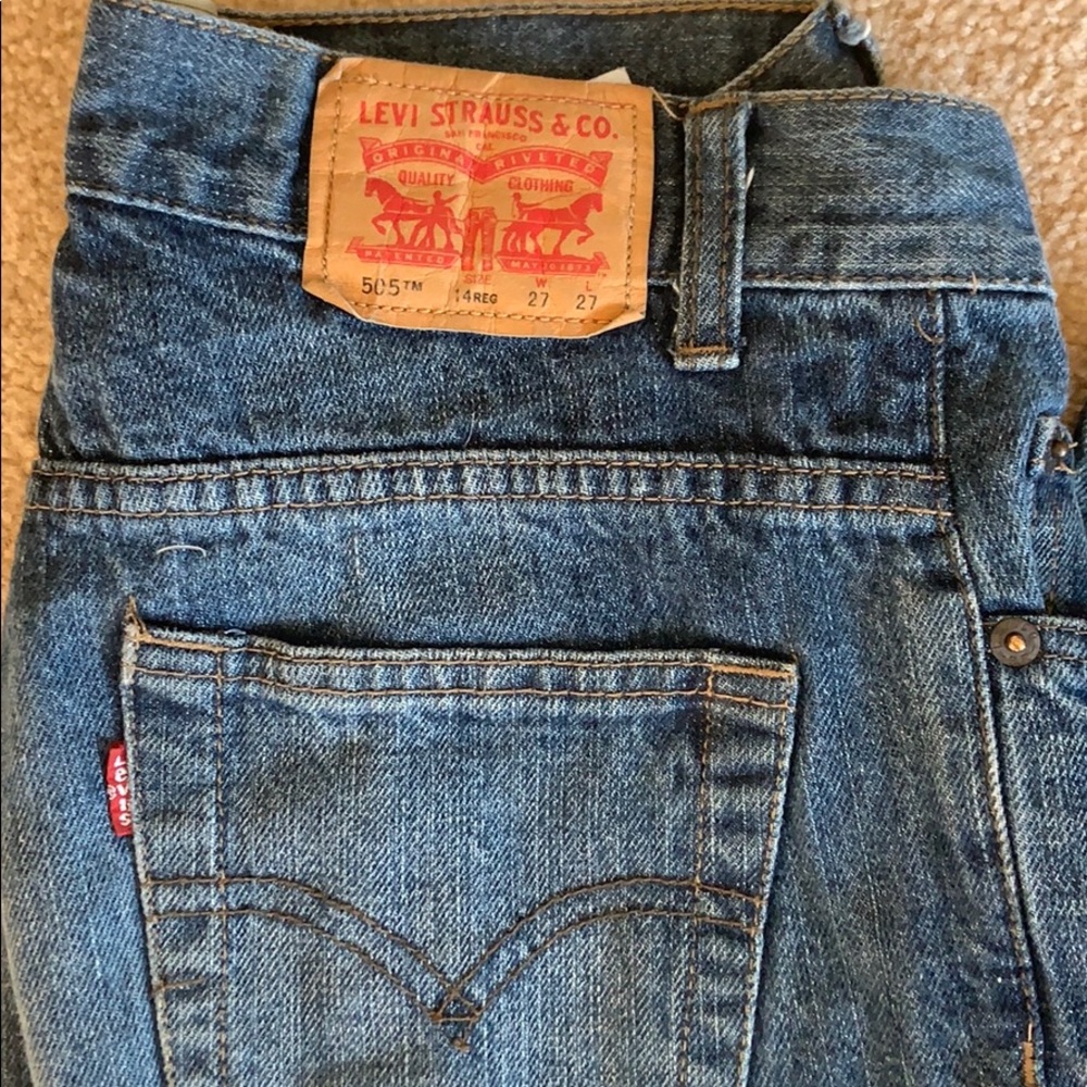 Levi’s 505 regular blue jeans